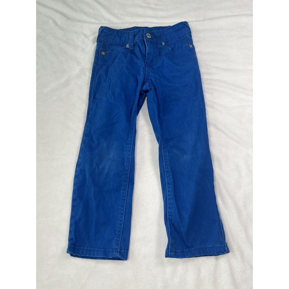 True Religion Boys Girls Slim Cobalt‎ Blue Jeans, Size 4